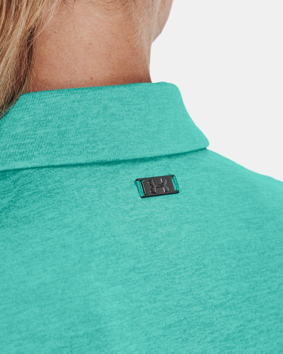 Damen UA Zinger Poloshirt, kurzärmlig, Green, pdpMainDesktop image number 3